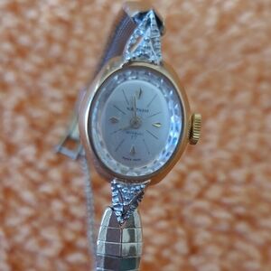 Women's Silver and Gold Watch Waltham